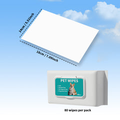 Pet Wipes for Cats and Kittens-Unscented, Alcohol-Free Gentle Grooming Wipes -100 Sheets