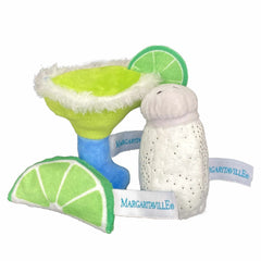Multipet Margaritaville(R) Margarita/Salt/Lime Cat Toy Assorted 5.75" 3pk
