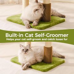 Cat Tree Tower for Cats and Kittens - Multi-Level Scratching Post with Removable Perch & Interactive Toys