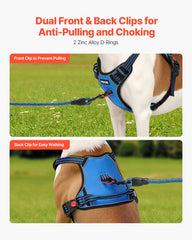 Dog Harness for Large Dogs, No Pull Adjustable Dog Vest Harness, With 5ft Leash