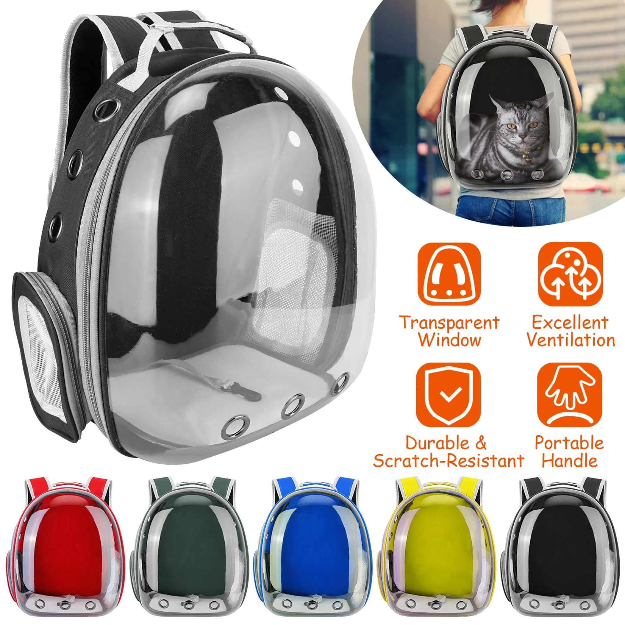 Pet Backpack Carrier Ventilate