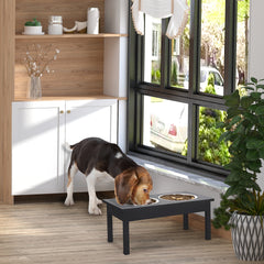 23" Heavy Duty Dog Food Bowls Pet Elevated Feeding Station